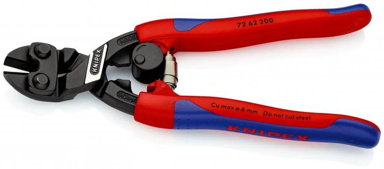 Žnyplės šoninio kirpimo 200mm D6mm, Knipex