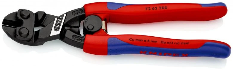 Žnyplės šoninio kirpimo 200mm D6mm, Knipex