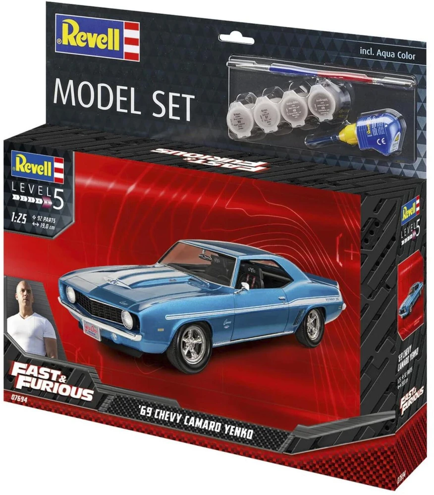 Revell Model Set Fast & Furious 1969 Chevy Camaro Yenko