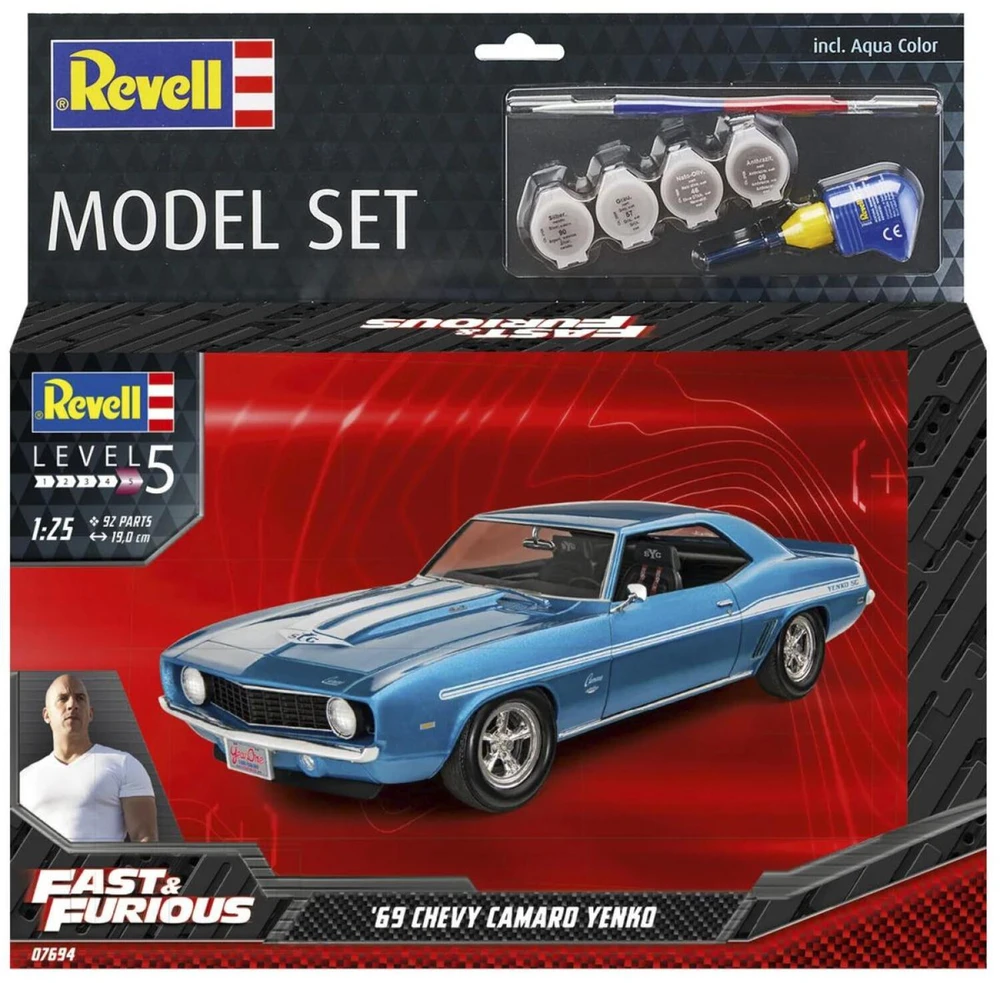 Revell Model Set Fast & Furious 1969 Chevy Camaro Yenko