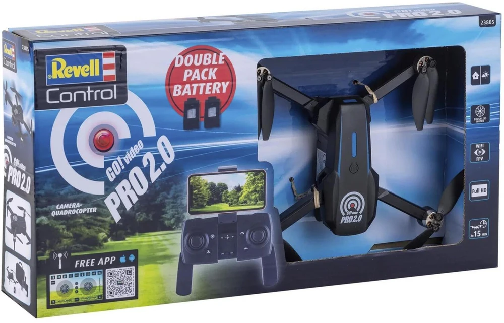 Revell Dron RC Camera Kvadkopteris Go! Video Pro 2.0
