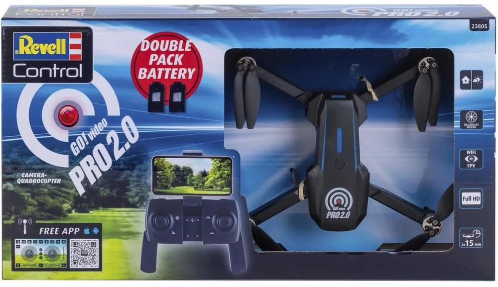 Revell Dron RC Camera Kvadkopteris Go! Video Pro 2.0
