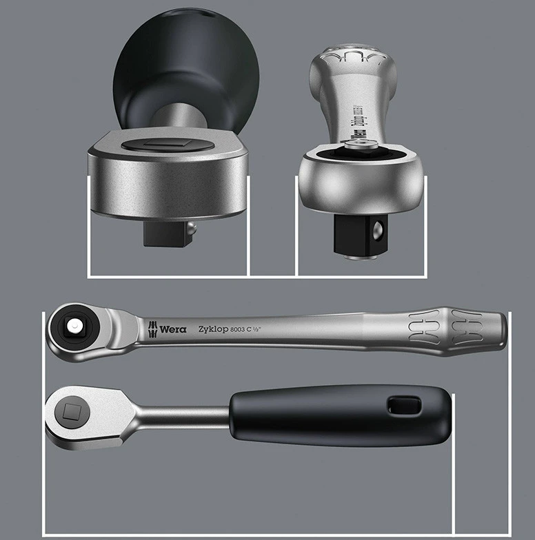 Terkšlė 1/2" WERA 8003C Zyklop