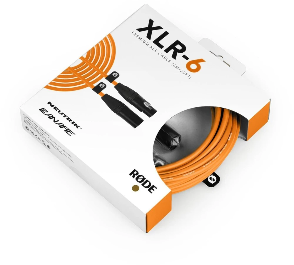 RODE - Kabelis XLR 6m Oranžinis oranžinė