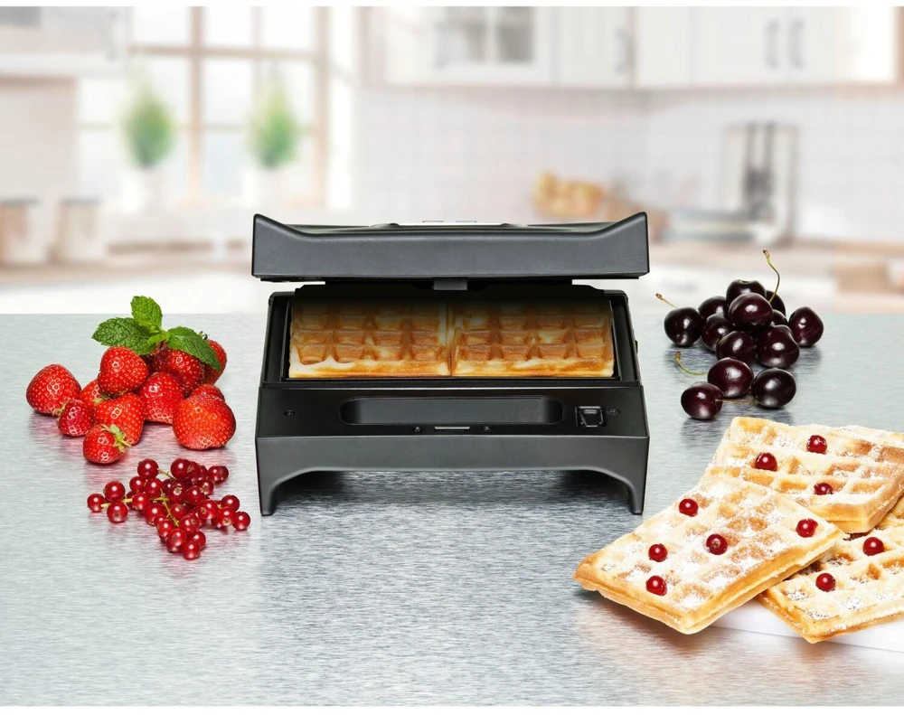 Vaflinė Rommelsbacher Daugiafunkcis skrudintuvas ir kepsninė SWG 700 Juodas/ nerūdijantis plienas, 700 W, Lėkščių skaičius 3, Sumuštinių skaičius 4