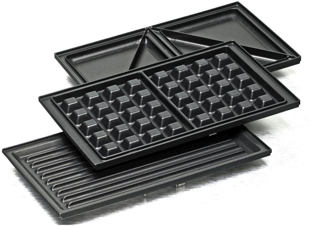 Vaflinė Rommelsbacher Daugiafunkcis skrudintuvas ir kepsninė SWG 700 Juodas/ nerūdijantis plienas, 700 W, Lėkščių skaičius 3, Sumuštinių skaičius 4