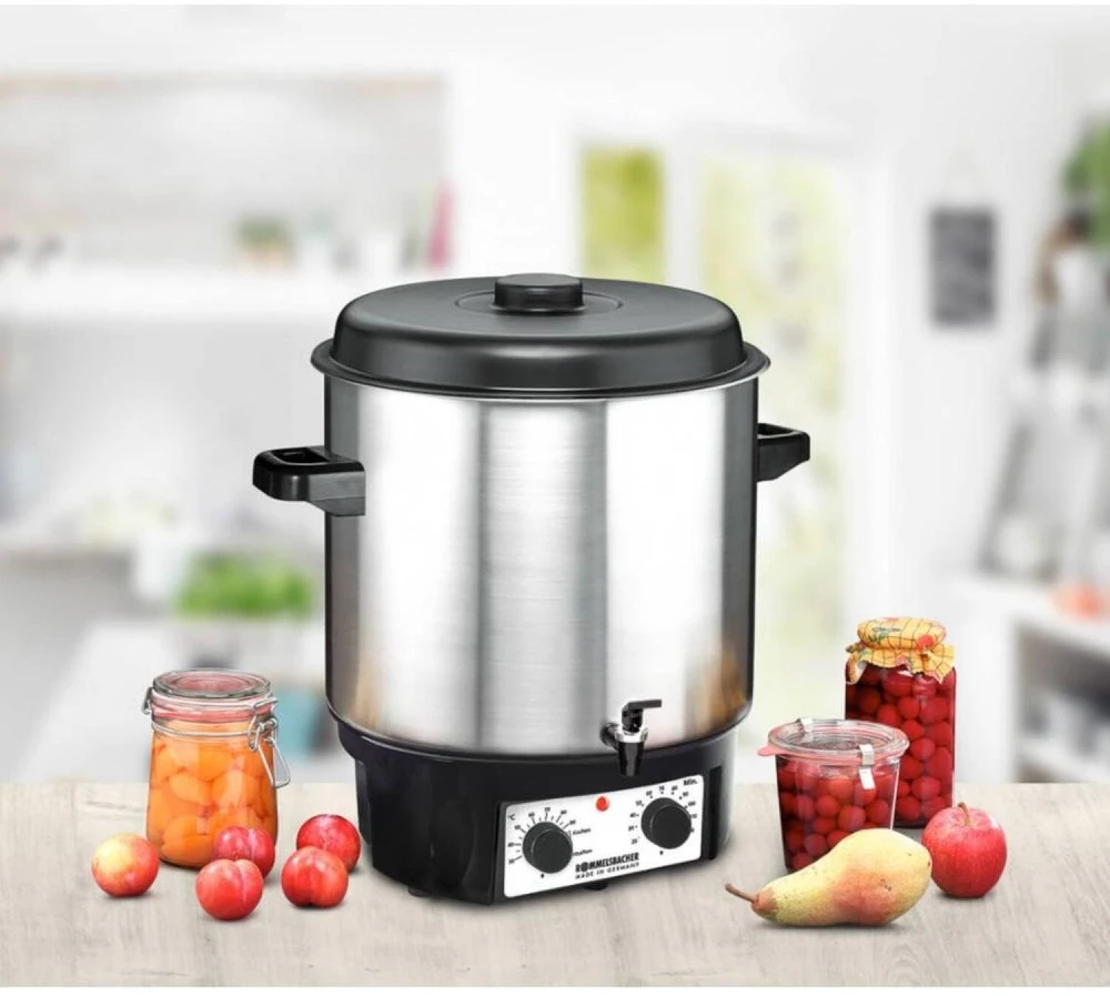 Rommelsbacher Fully Automatic Presersving Cooker/Hot Punch KA 2004/E Nerūdijantis plienas/juodas, 1800 W,