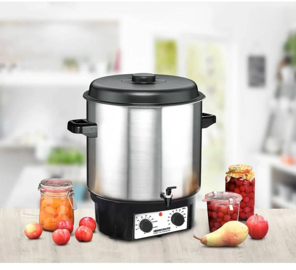 Rommelsbacher Fully Automatic Presersving Cooker/Hot Punch KA 2004/E Nerūdijantis plienas/juodas, 1800 W,