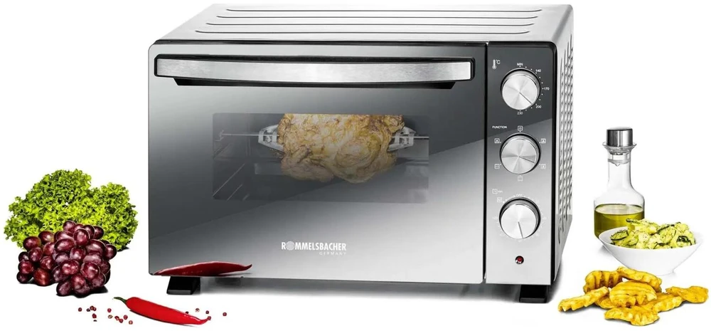 Virtuvinis kombainas Rommelsbacher Elektrohausgerate Rommelsbacher Back & Grilis orkaitė su rotisserie ir konvekcija