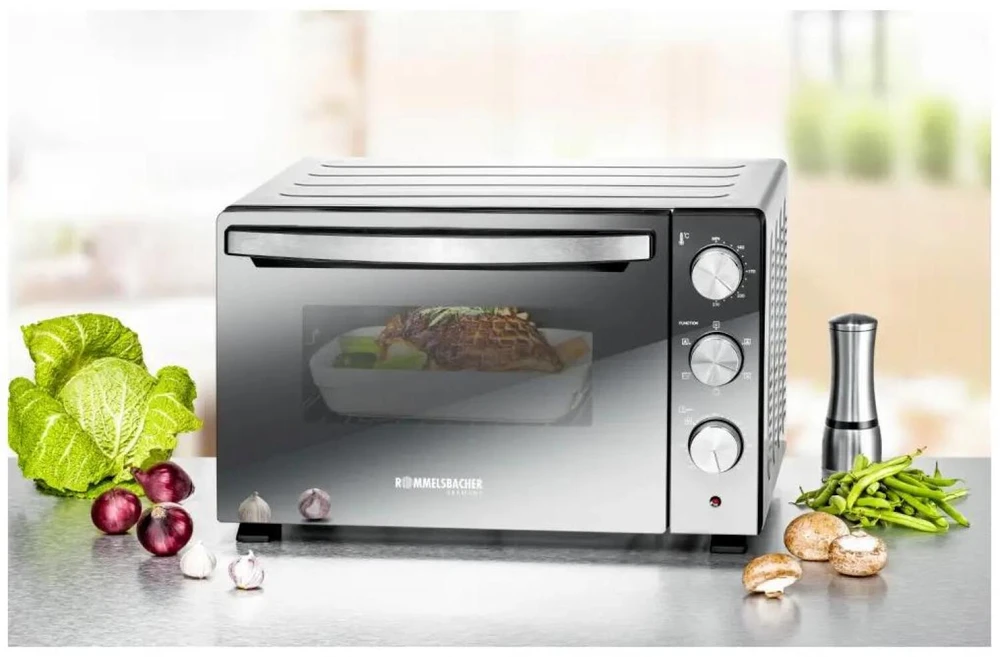 Virtuvinis kombainas Rommelsbacher Elektrohausgerate Rommelsbacher Back & Grilis orkaitė su rotisserie ir konvekcija