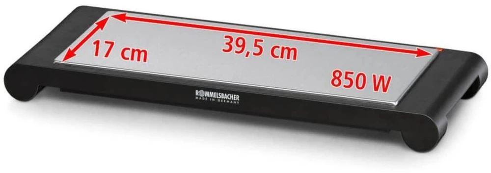 Laisvai pastatoma kaitlentė Rommelsbacher WPS 857 sidabrinė