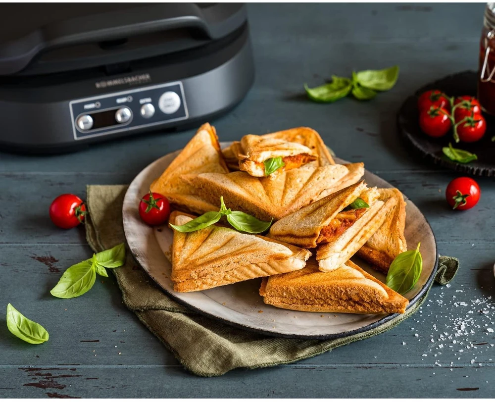 Sumuštinių keptuvas Rommelsbacher Rommelsbacher Sandwich Maker ST 1800, sandwich maker (slate)