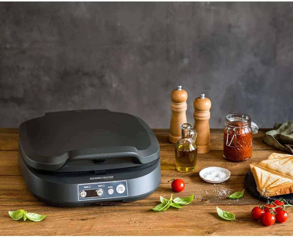 Sumuštinių keptuvas Rommelsbacher Rommelsbacher Sandwich Maker ST 1800, sandwich maker (slate)