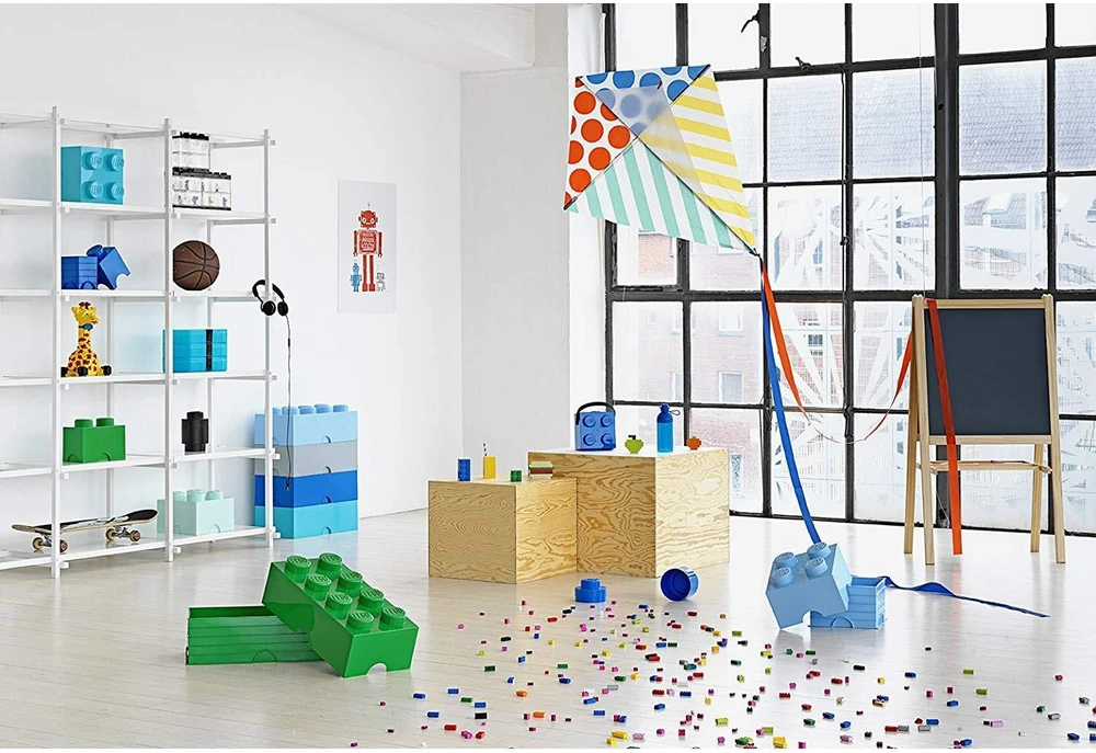 LEGO Storage Brick 1 Round mėlyna