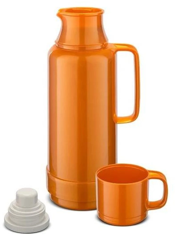 ROTPUNKT Stiklinis termosas, talpa 1,0 l, blizganti lapė (raudona)