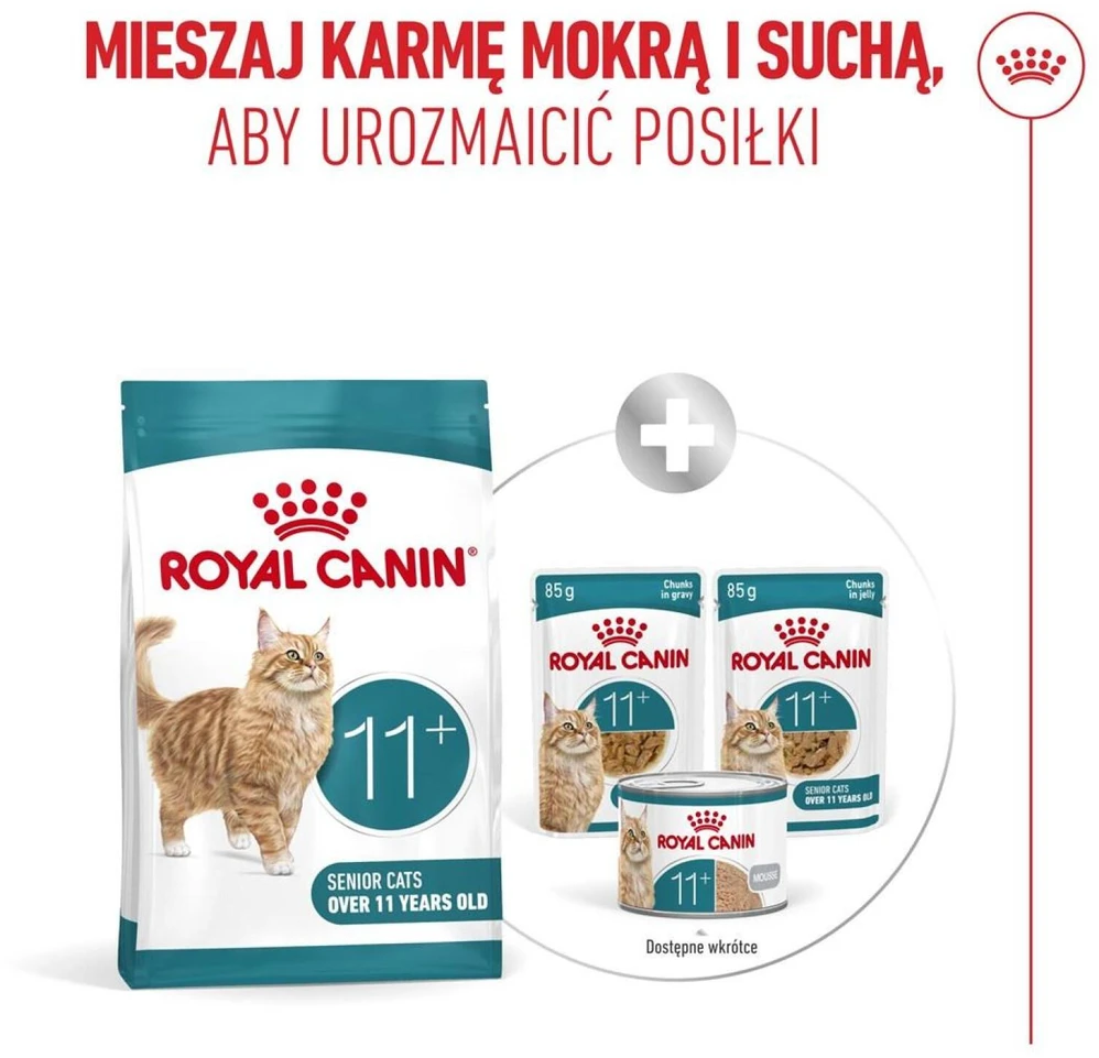 Kačių Maistas - Royal Canin Ageing 11+ Sausas Kačių Maistas 4kg, 30% Baltymų, 12.5% Riebalų