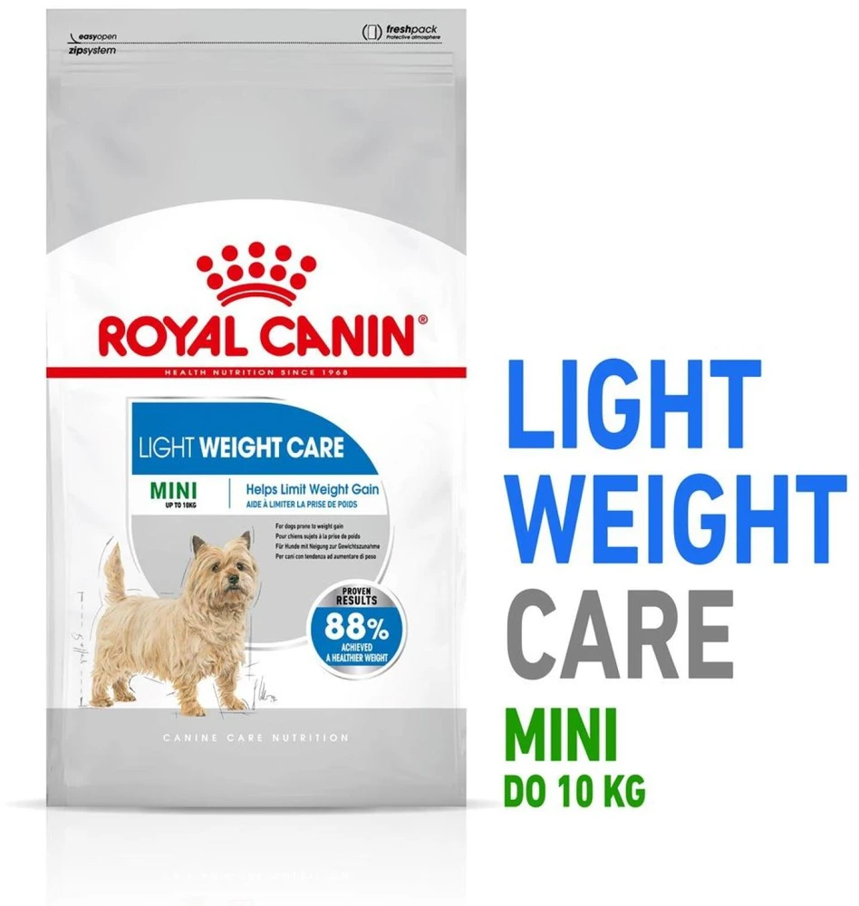 Royal Canin Mini Light Weight Care sausas maistas suaugusiems šunims, mažoms veislems su tendencją antsvoriui 3kg