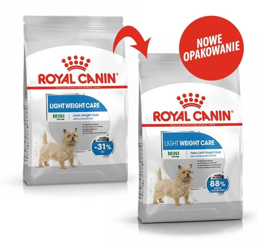 Royal Canin Mini Light Weight Care sausas maistas suaugusiems šunims, mažoms veislems su tendencją antsvoriui 3kg