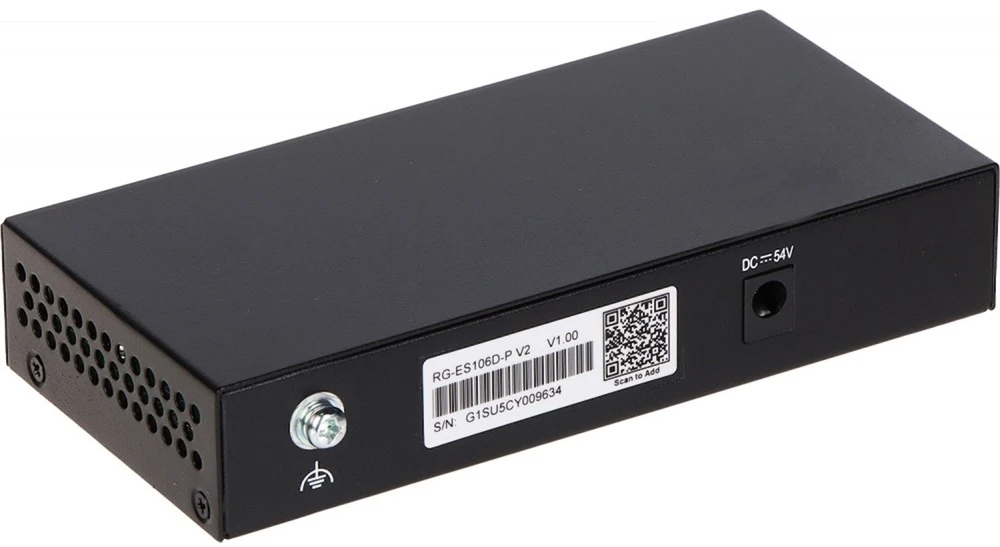 Šakotuvas Ruijie SWITCH POE RG-ES106D-P-V2 4 PRIEVADŲ REYEE