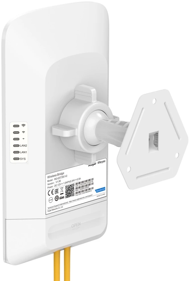 Maršrutizatorius Ruijie BEVIELIO WI-FI TILTAS RG-EST350-V2 Wi-Fi 5, 5 GHz REYEE