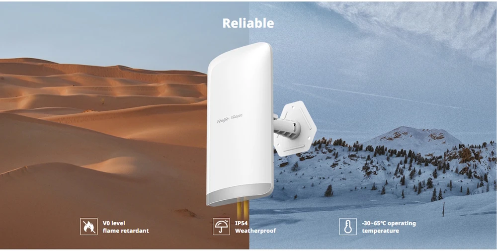 Maršrutizatorius Ruijie BEVIELIO WI-FI TILTAS RG-EST350-V2 Wi-Fi 5, 5 GHz REYEE