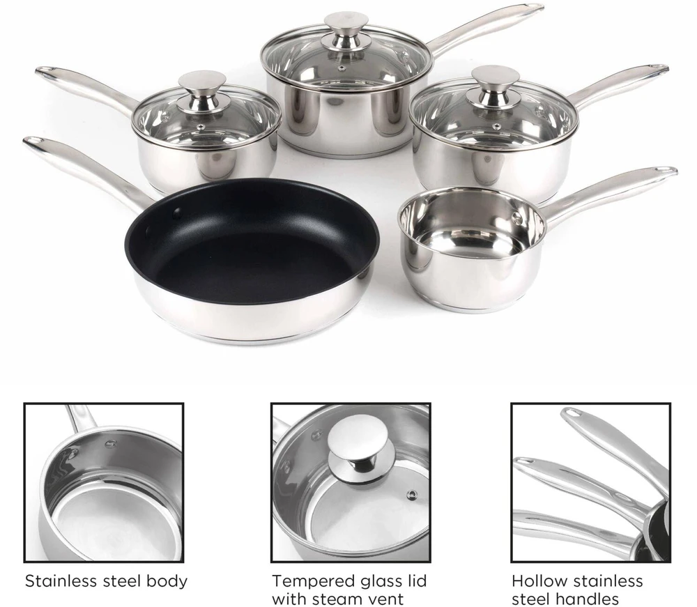 Russell Hobbs BW06572EU72 Classic collection S/S puodų rinkinys 5vnt