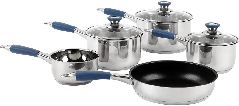 Russell Hobbs RH01179EU Opulence puodų rinkinys 5 vnt. mėlynas