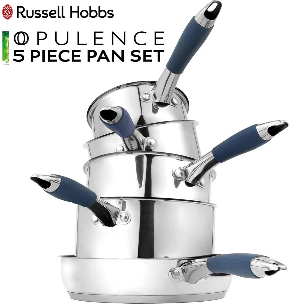 Russell Hobbs RH01179EU Opulence puodų rinkinys 5 vnt. mėlynas