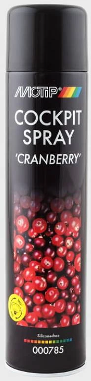 Prietaisų skydelio valiklis COCKPIT SPRAY CRANBERRY 600ml, Motip
