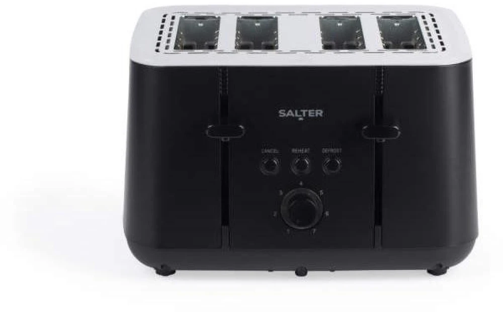 Salter EK5565MBLKFVDE Kuro 4 vienerių skrudintuvas