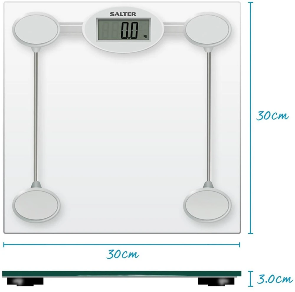 Skaitmeninės vonios svarstyklės Salter 9018S, 180 kg, sidabro spalvos