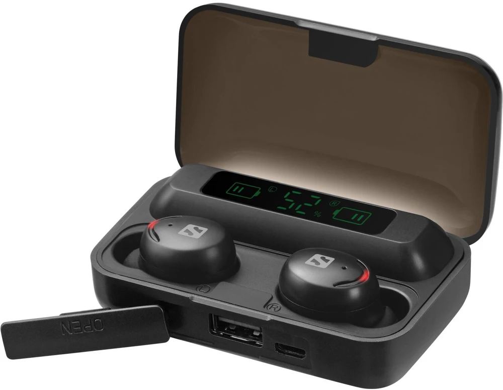 Ausinės Sandberg Belaidės Earbuds + Powerbank