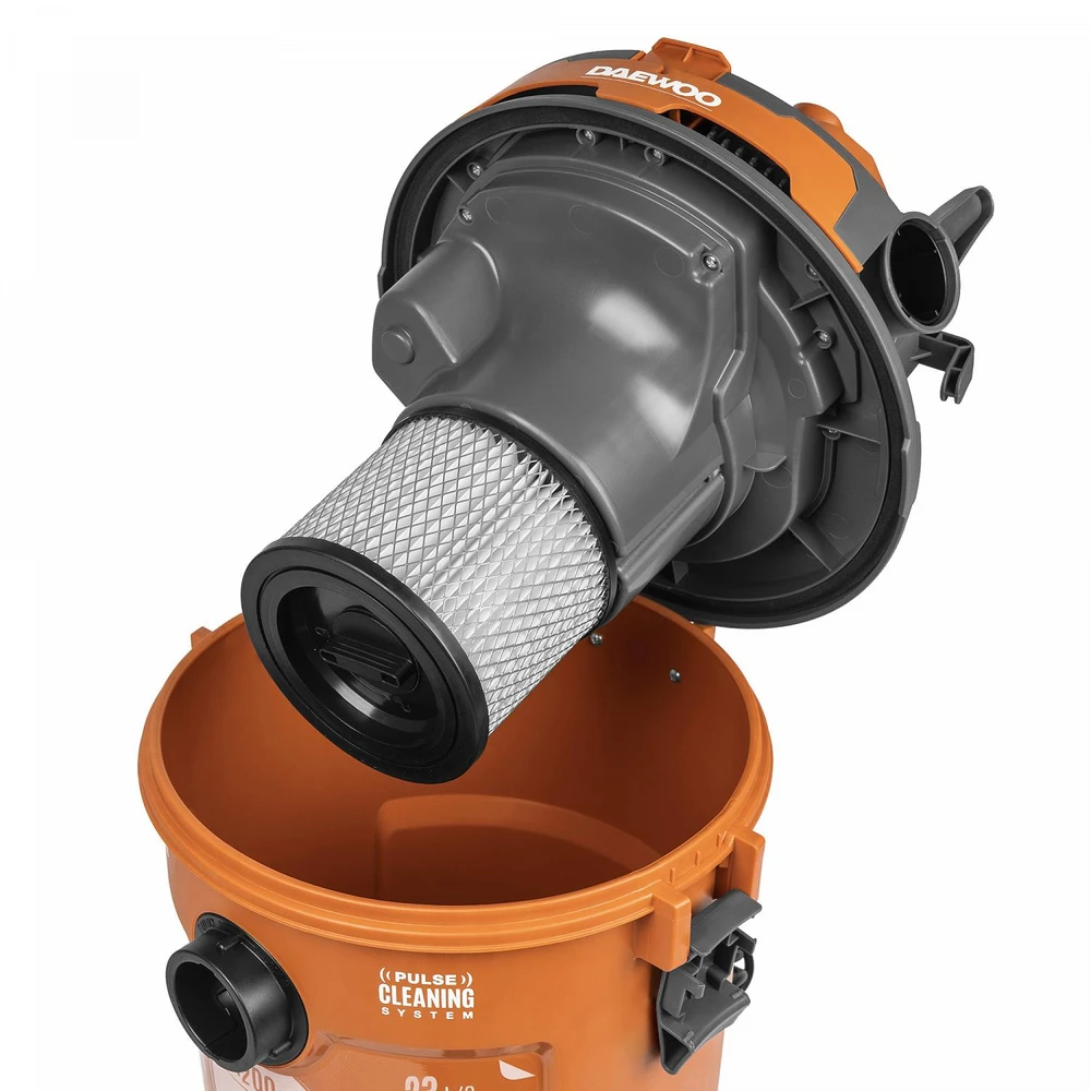 Dulkių siurblys Vacuum Cleaner DAEWOO DAVC 2500SD Wet/dry/Industrial 1200 Watts Capacity 25 l Noise 85 dB Weight 8.5kg DAVC2500SD