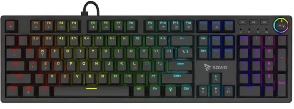 Klaviatūra žaidimams Savio STYX Outemu Raudona