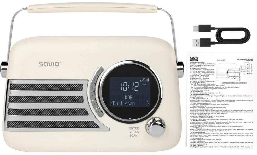 SAVIO RS-04 Portable radio, DAB+