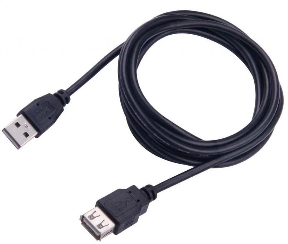 Sbox Technology USB ilgintuvas su USB-A kištuku ir lizdu Sbox USB-1025/R, 5 m, juodas
