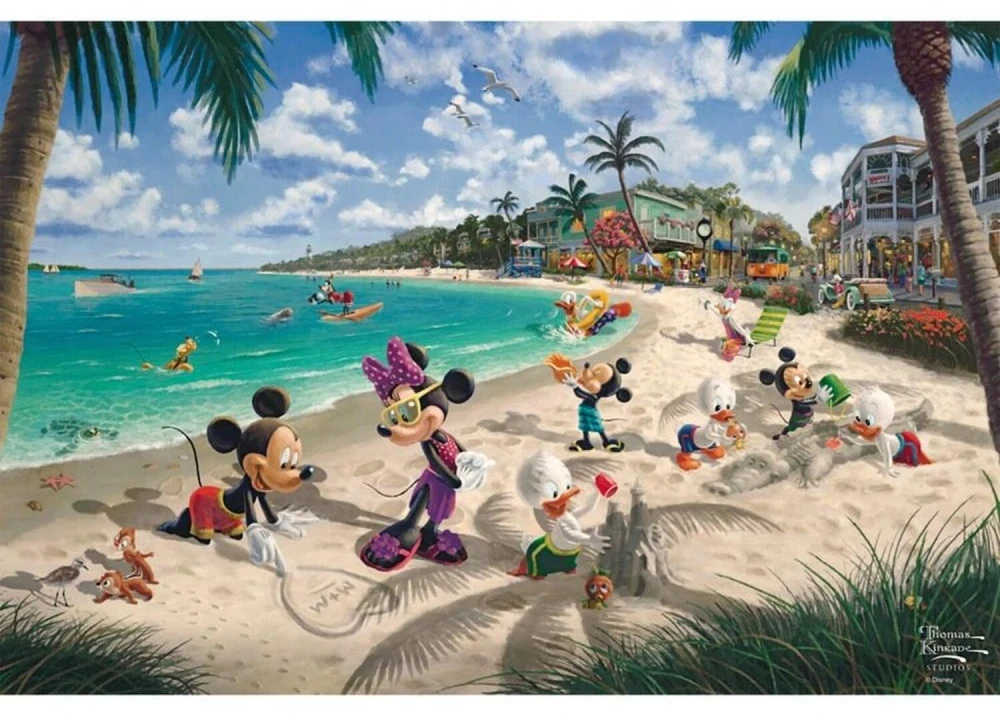 Dėlionė Schmidt Spieledisney Schmidt - Thomas Kinkade: Disney - Mikis ir Minė Floridoje (200 detalių)