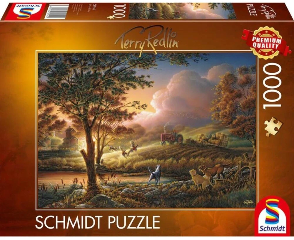 Schmidt Spiele Dėlionė 1000 PQ Terry Redlin Harvest in the Sunshine