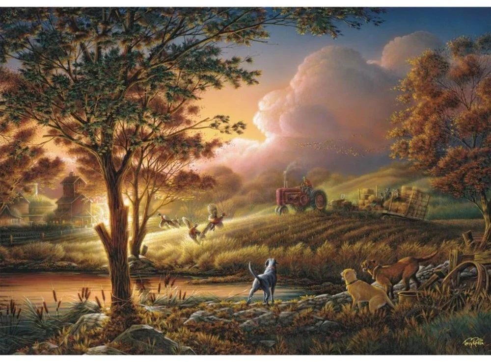 Schmidt Spiele Dėlionė 1000 PQ Terry Redlin Harvest in the Sunshine