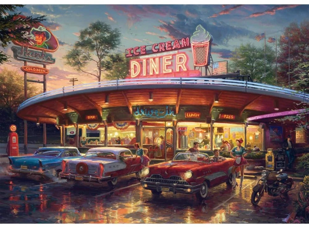 Schmidt Spiele dėlionė Blend Cota American Diner 58637, 1000 vnt., 69.3x49.3 cm, kartonas, įvairiaspalvė, nuo 12 m.