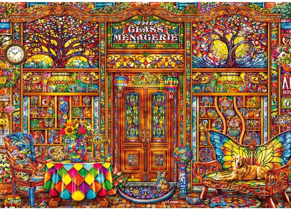 Schmidt Spiele Dėlionė Michael Fishel Glass Menagerie 58614, 1000 vnt., 69.3x49.3 cm, daugiaspalvė, kartonas, nuo 12 m.