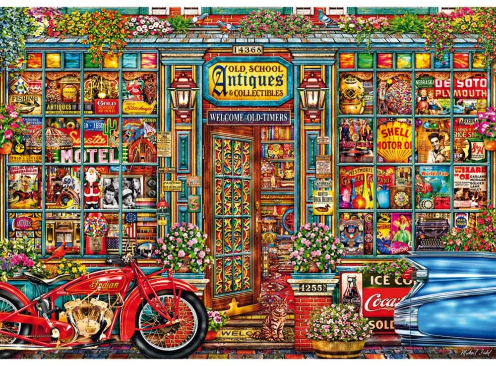 Schmidt Spiele Dėlionė Michael Fishel Treasures Of Bygone Times 58613, 1000 vnt., 69.3x49.3 cm, įvairiaspalvė, kartonas, nuo 12 m.