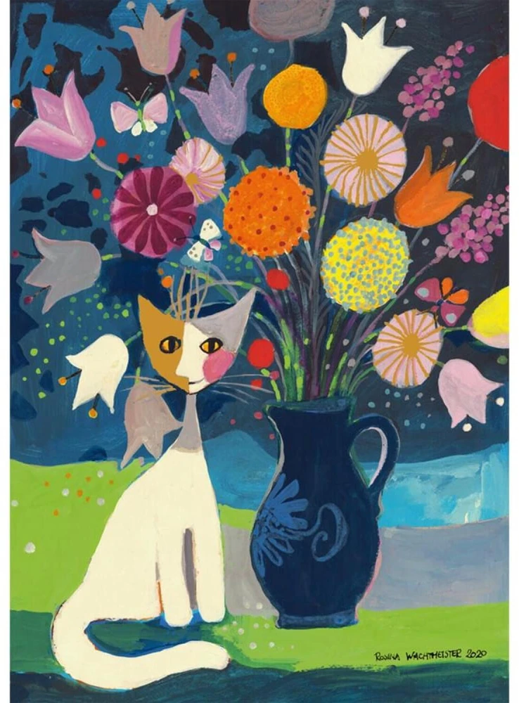 Schmidt Spiele Dėlionė Rosina Wachtmeister Baltas Cat 58656, 1000 vnt., 69.3 cm x 49.3 cm, kartonas, įvairiaspalvė, nuo 12 m.