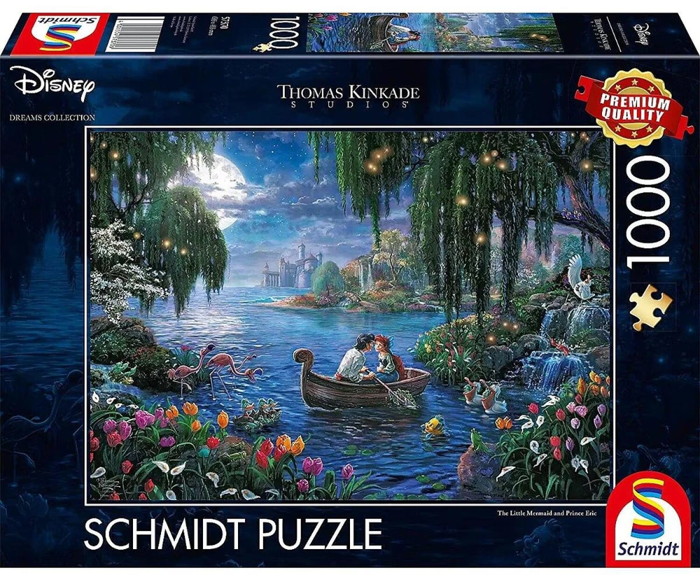 Schmidt Spiele Schmidt Dėlionė 1000 vnt. - Thomas Kinkade: Undinėlė ir princas Erikas