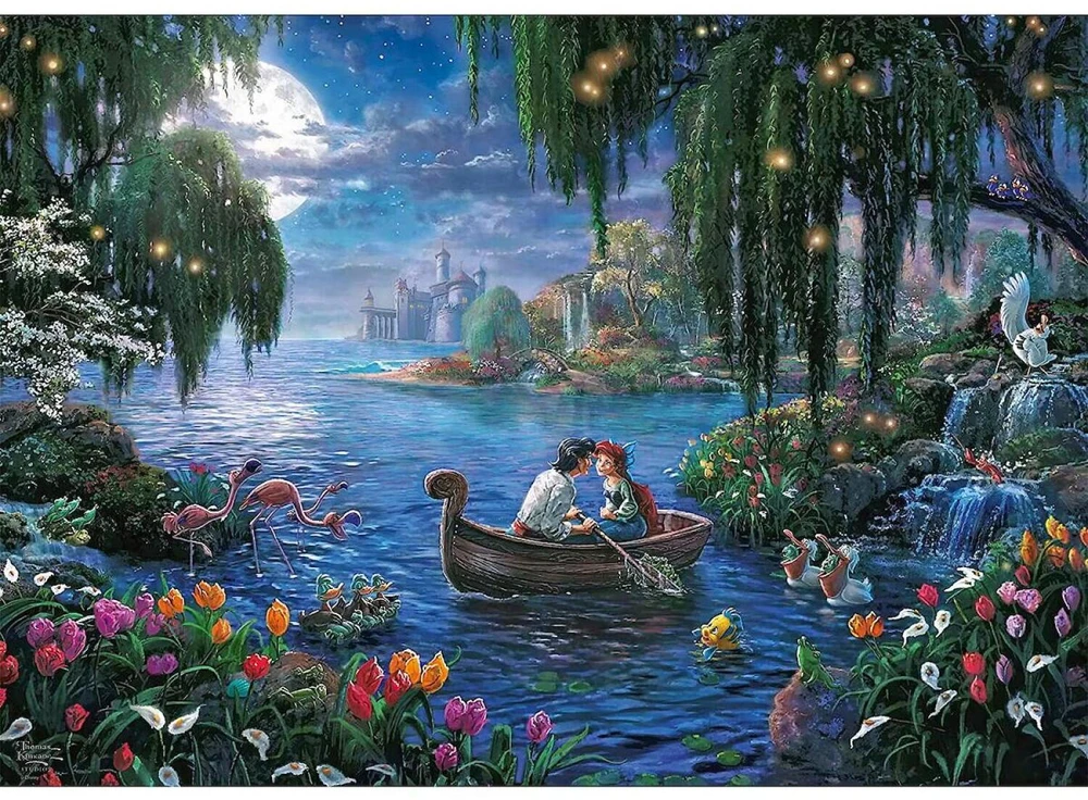 Schmidt Spiele Schmidt Dėlionė 1000 vnt. - Thomas Kinkade: Undinėlė ir princas Erikas