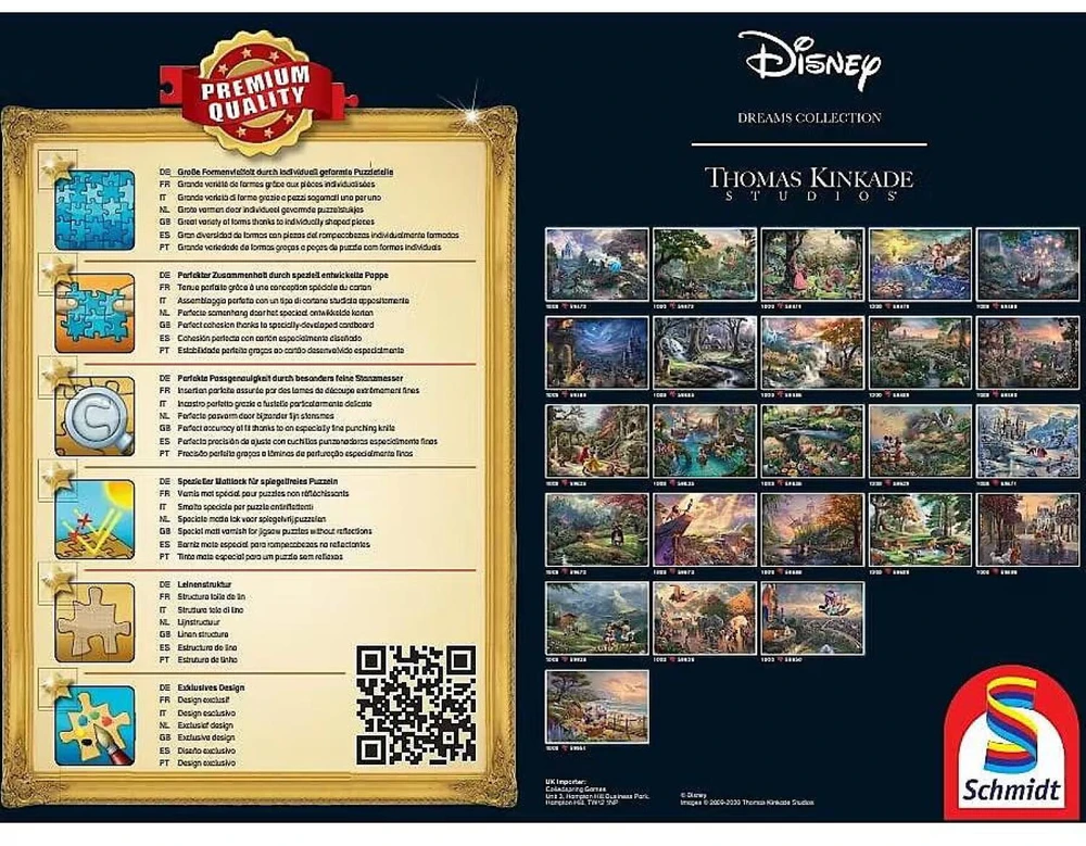 Schmidt Spiele Schmidt Dėlionė 1000 vnt. - Thomas Kinkade: Undinėlė ir princas Erikas