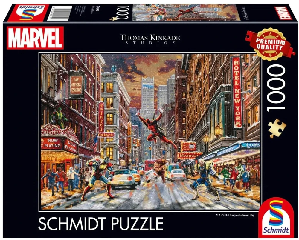 Dėlionė Schmidt Spiele Puzzle PQ 1000 Thomas Kinkade Deadpool Marvel G3