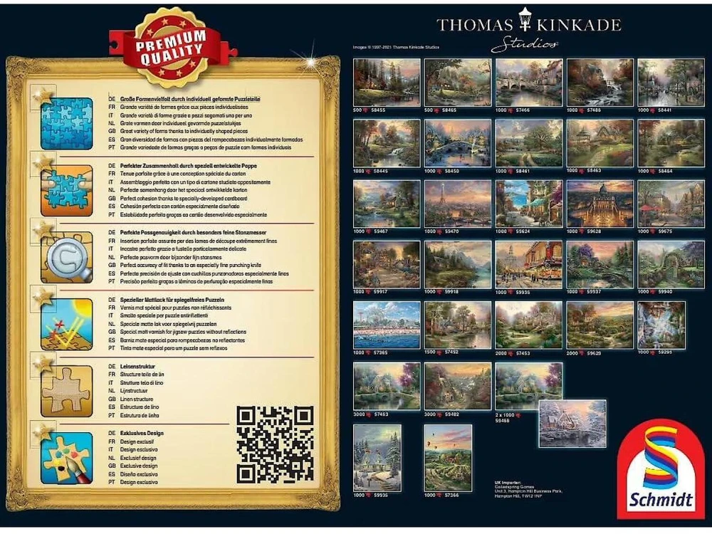 Dėlionė Schmidt G3 Puzzle 1000 Winnica slėnyje G3