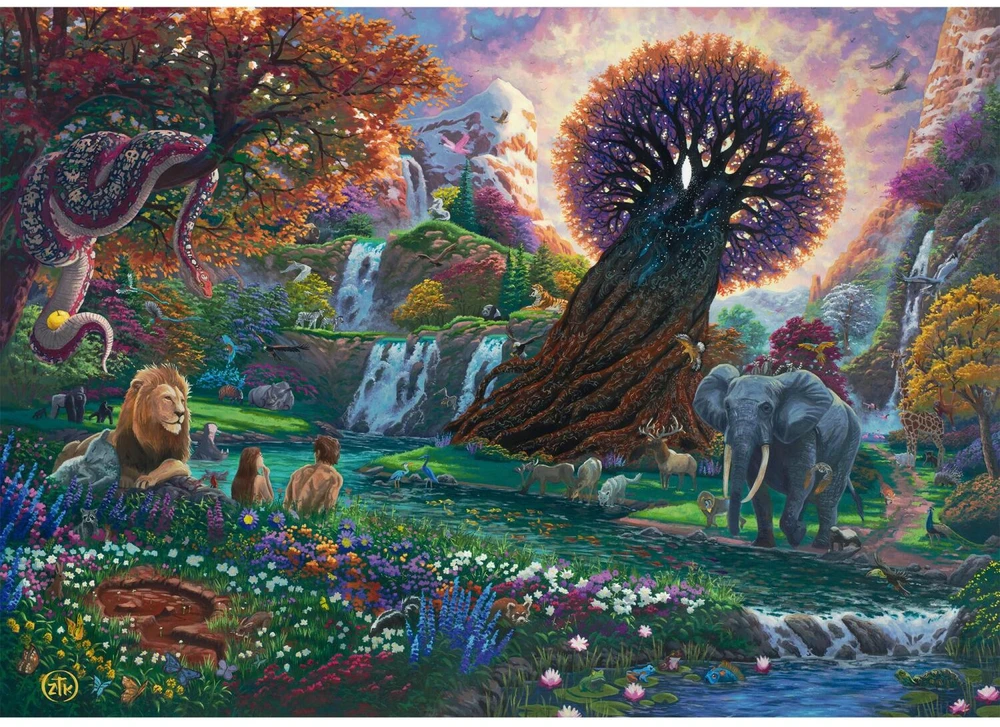 Schmidt Spiele Dėlionė Zac Kinkade Rojaus sodas 58610, 1000 vnt., 693x493 mm, suaugusiesiems, nuo 12 metų