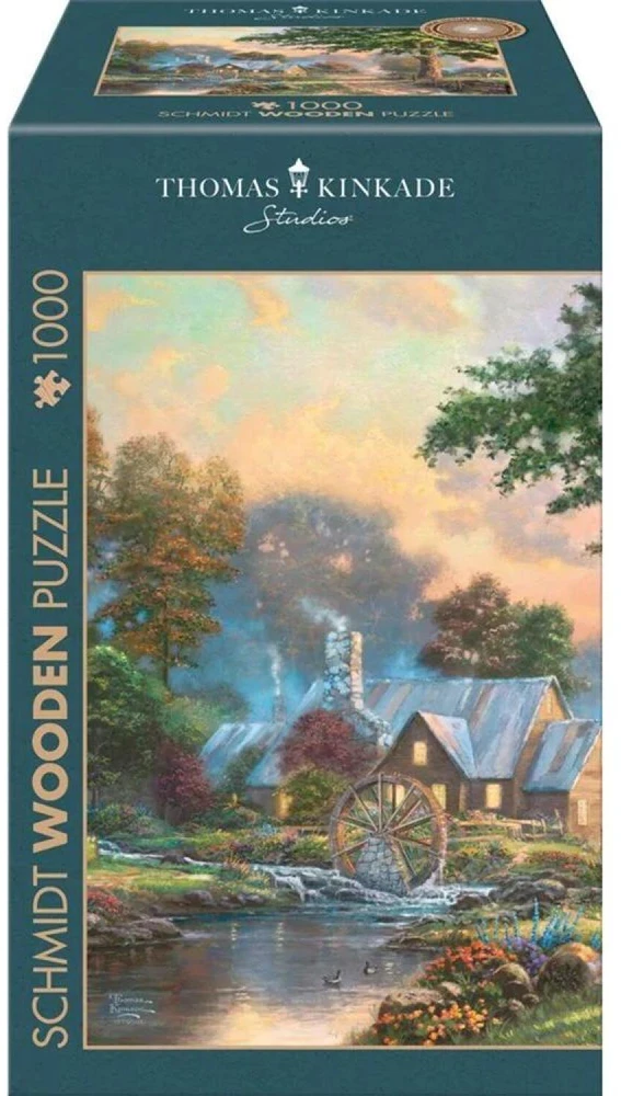 Schmidt Spiele medinė dėlionė Thomas Kinkade Studios 59797, 1000 vnt, 69,3x49,3cm, HDF, lazerinis pjovimas, Whimsies figūros
